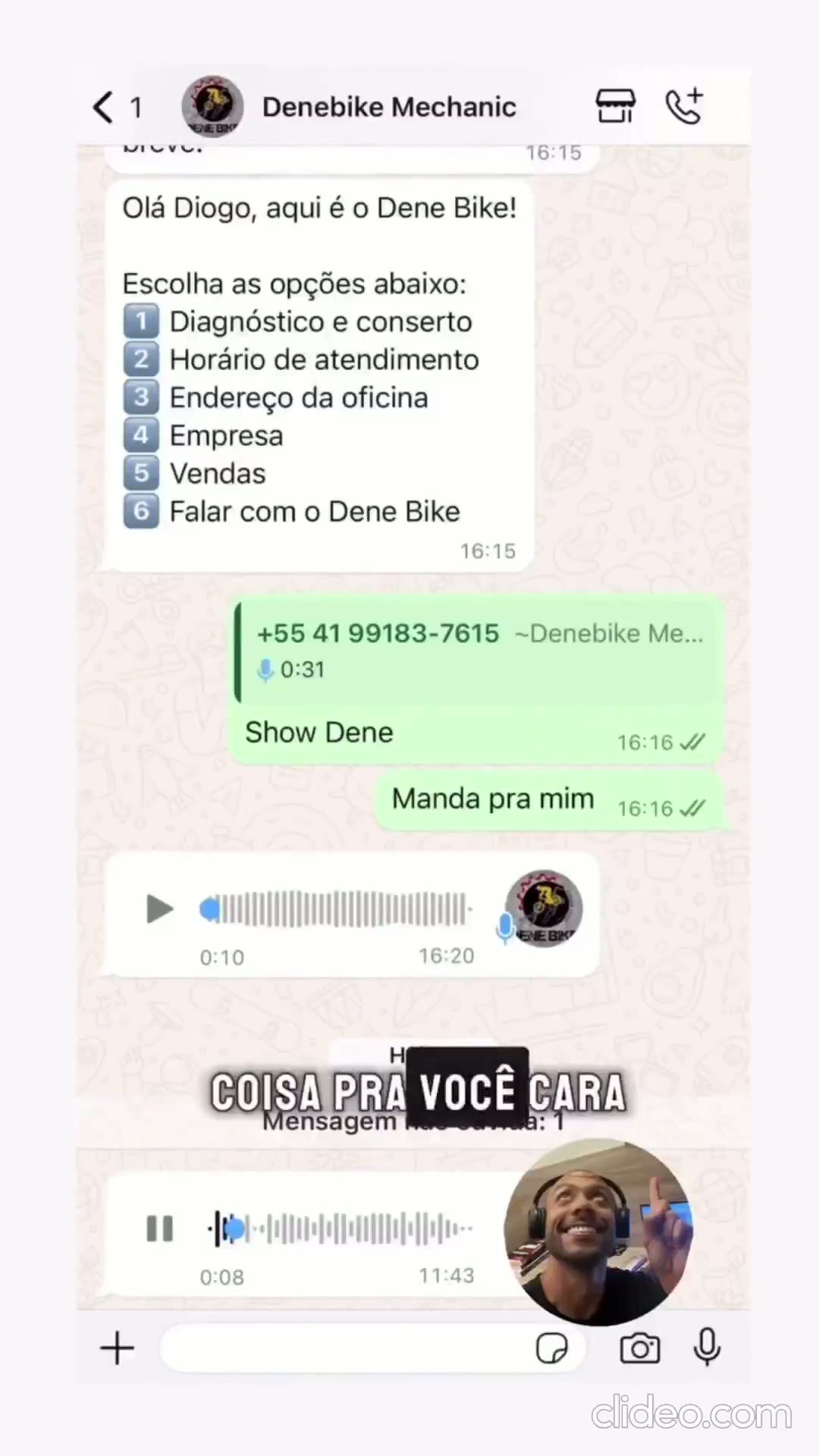 Depoimento Denne Bike